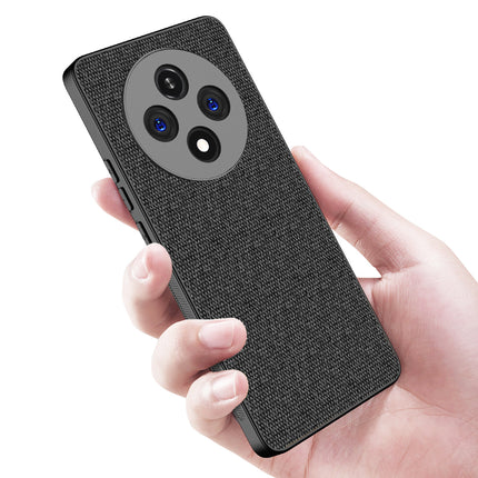 Kapa Soft Full Fabric Protective Back Case Cover for Oppo F27 Pro / Oppo F27 Pro Plus | Shockproof Slim Hard Anti Slip Back Case (Black) - Mobizang