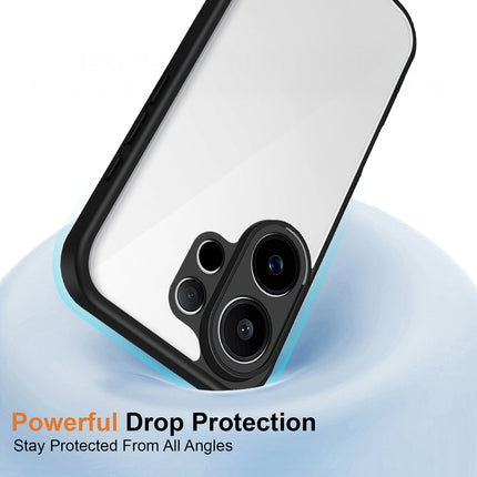 Kapa Hawkeye Clear Slim Tough Back Cover for Vivo V60 / V60e / Vivo T4 Pro 5G | Camera Lens Protector Anti Yellow Shockproof Clear Hybrid Case Cover (Black Sides) - Mobizang