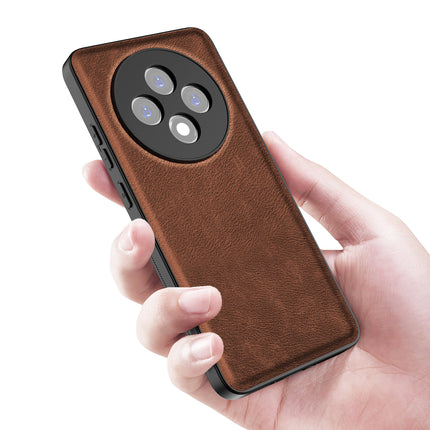 Kapa Tux Leather Back Cover for Oppo F27 (5G) | Slim Shockproof Camera Protection Bumper Case (Brown)
