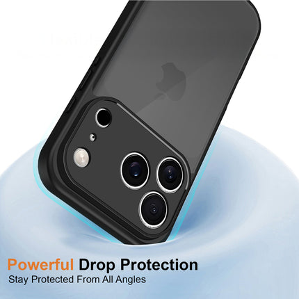 Kapa Smoked Hawkeye Matte Slim Tough Back Cover for Apple iPhone 17 Pro | Camera Lens Protector Anti Yellow Shockproof Matte Hybrid Case Cover (Smoked Black)