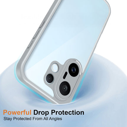 Kapa Hawkeye Clear Slim Tough Back Cover for Vivo X200 FE 5G | Camera Lens Protector Anti Yellow Shockproof Clear Hybrid Case Cover (Grey Sides) - Mobizang