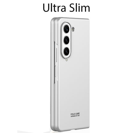 Kapa Ultra Thin Back Case for Samsung Galaxy Z Fold 5 | Full Body Protection Hard Back Cover, Silver