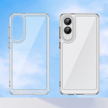 Kapa Unicorn Acrylic Clear Back Cover For Samsung Galaxy S25 Edge | Slim Shockproof [Military Grade Protection] Hybrid Bumper Case (Clear Sides)