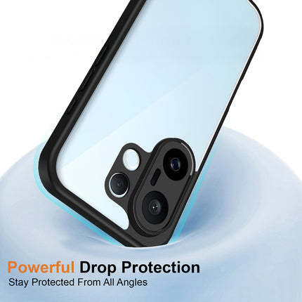 Kapa Hawkeye Clear Slim Tough Back Cover for Vivo X200 FE 5G | Camera Lens Protector Anti Yellow Shockproof Clear Hybrid Case Cover (Black Sides)