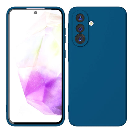 Kapa Matte Protective Lens Flexible Back Cover for Samsung Galaxy A36 | Slim Silicone with Soft Lining Shockproof Full Body Bumper Case (Blue)