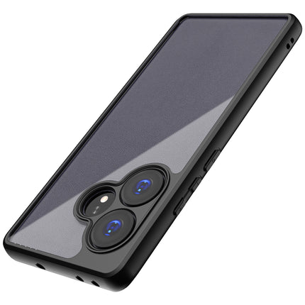 Kapa Hawkeye Clear Back Cover for Realme GT 6 / GT 6T | Camera Lens Protector Shockproof Slim Clear Case Cover (Black)