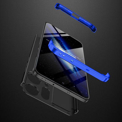 Kapa Double Dip Full 360 Protection Back Case Cover for Oppo Reno 14 Pro 5G (Blue,Black)