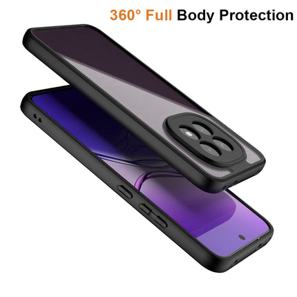 Kapa Hawkeye Clear Back Cover for Oppo F29 | Camera Lens Protector Shockproof Slim Clear Case Cover (Black Sides)