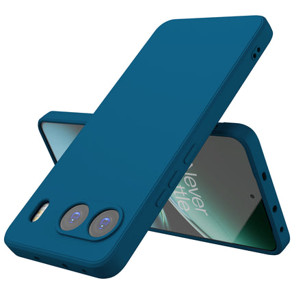 Kapa Matte Protective Lens Flexible Back Cover for OnePlus Nord 4 | Slim Silicone with Soft Lining Shockproof Full Body Bumper Case (Blue)