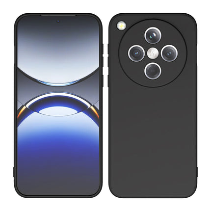 Kapa Matte Protective Lens Flexible Back Cover for Oppo Find X8 | Slim Silicone with Soft Lining Shockproof Full Body Bumper Case (Black) - Mobizang