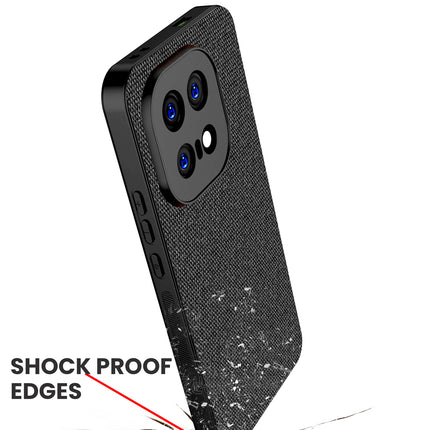 Kapa Soft Full Fabric Protective Back Case Cover for IQOO 15 5G | Shockproof Slim Hard Anti Slip Back Case (Black)