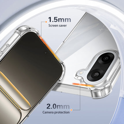 Kapa Airbag Armor Back Cover for OnePlus Nord CE 5 | Clear Slim Shockproof [Military Grade Protection] Hybrid Bumper Case (Clear)