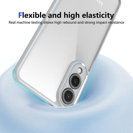 Kapa Hawkeye Clear Slim Tough Back Cover for Samsung Galaxy S25 Edge | Camera Lens Protector Anti Yellow Shockproof Clear Hybrid Case Cover (Grey)