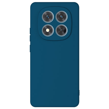 Kapa Matte Protective Lens Flexible Back Cover for Redmi Note 14 Pro (5G) | Slim Silicone with Soft Lining Shockproof Full Body Bumper Case (Blue)