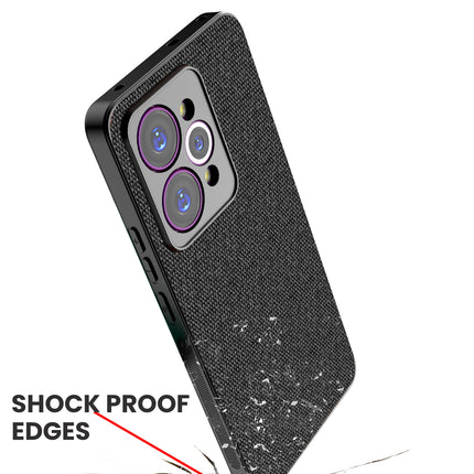 Kapa Soft Full Fabric Protective Back Case Cover for Realme 15 Pro 5G | Shockproof Slim Hard Anti Slip Back Case (Black)