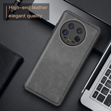 Kapa Tux Leather Back Cover for Xiaomi 14 ULTRA (5G) | Slim Shockproof Camera Protection Bumper Case (Grey)