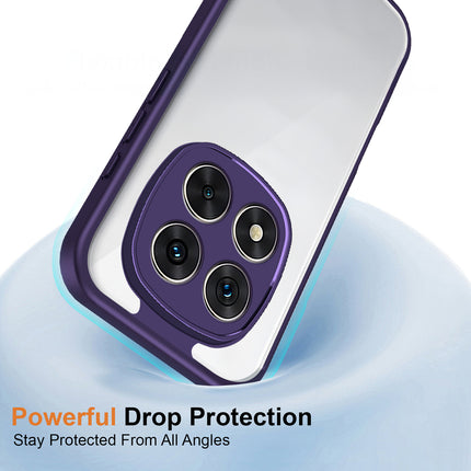 Kapa Hawkeye Clear Slim Tough Back Cover for Redmi Note 15 Pro 5G | Camera Lens Protector Anti Yellow Shockproof Clear Hybrid Case Cover (Purple)