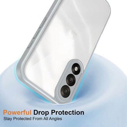 Kapa Hawkeye Clear Slim Tough Back Cover for OnePlus Nord 5 | Camera Lens Protector Anti Yellow Shockproof Clear Hybrid Case Cover (Grey Sides)