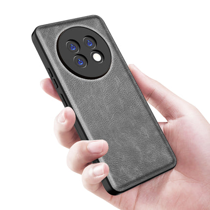 Kapa Tux Leather Back Cover for Realme 13 PRO / 13 PRO PLUS | Slim Shockproof Camera Protection Bumper Case (Grey)