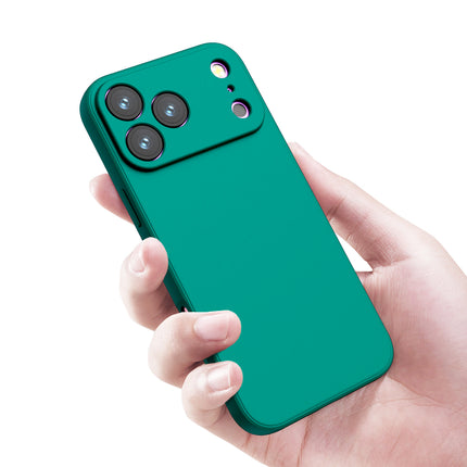 Kapa Matte Protective Lens Flexible Back Cover for Apple iPhone 17 Pro | Slim Silicone with Soft Lining Shockproof Full Body Bumper Case (Green)