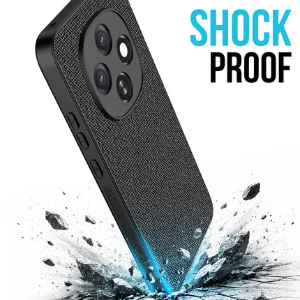 Kapa Soft Full Fabric Protective Back Case Cover for Oppo F31 Pro 5G | Shockproof Slim Hard Anti Slip Back Case (Black) - Mobizang