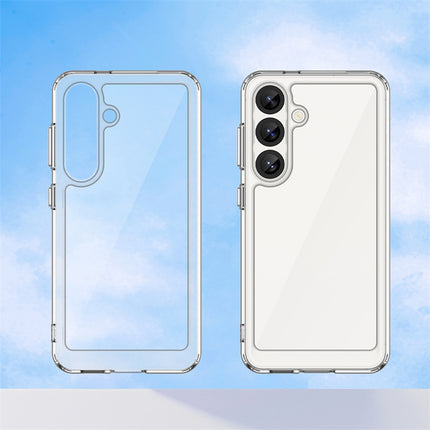 Kapa Unicorn Acrylic Clear Back Cover For Samsung Galaxy S25 Plus | Slim Shockproof [Military Grade Protection] Hybrid Bumper Case (Clear Sides)