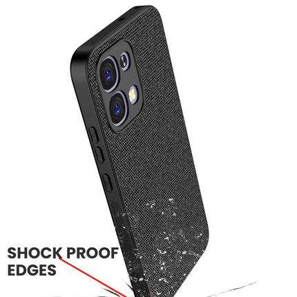 Kapa Soft Full Fabric Protective Back Case Cover for Oppo F31 5G | Shockproof Slim Hard Anti Slip Back Case (Black)