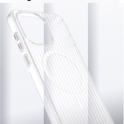 Kapa Wave Magnetic Frosted Grip Back Cover for OnePlus 13S | [MagSafe Compatible] Wireless charging, Slim, Metal Buttons Matte Finish Back Case (White)