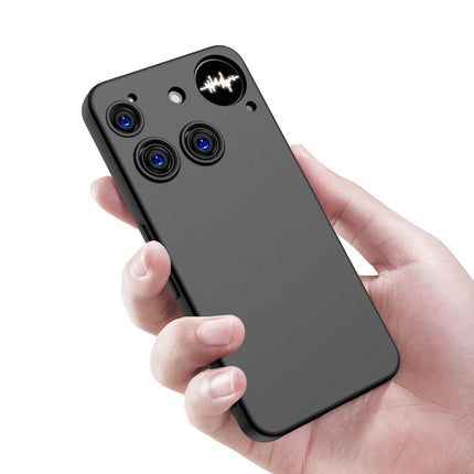 Kapa Matte Protective Lens Flexible Back Cover for Nothing Phone 3 5G | Slim Silicone with Soft Lining Shockproof Full Body Bumper Case (Black)