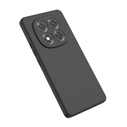 Kapa Matte Protective Lens Flexible Back Cover for Redmi Note 14 Pro (5G) | Slim Silicone with Soft Lining Shockproof Full Body Bumper Case (Black)