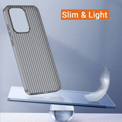 Kapa Matte Wave Grip Back Cover for Oppo Reno 13 Pro 5G | Ultra Slim [With Metal Buttons] Frosted Back Case (Grey) - Mobizang