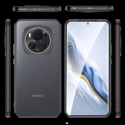 Kapa Shield Frosted Acrylic Back Shock Proof Case Cover for Honor Magic 6 PRO (Black)