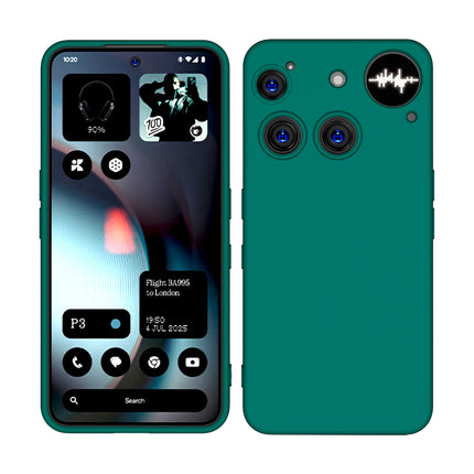 Kapa Matte Protective Lens Flexible Back Cover for Nothing Phone 3 5G | Slim Silicone with Soft Lining Shockproof Full Body Bumper Case (Green)