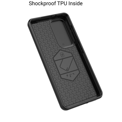 Kapa Armor Slider Back Cover for Samsung Galaxy S26 Plus | Inbuilt Ring + Camera Slider Shockproof Lens Protection Bumper Back Case (Grey)
