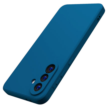 Kapa Matte Protective Lens Flexible Back Cover for Samsung Galaxy A56 | Slim Silicone with Soft Lining Shockproof Full Body Bumper Case (Blue)