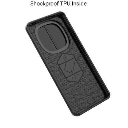 Kapa Armor Slider Back Cover for Redmi Note 15 5G | Inbuilt Ring + Camera Slider Shockproof Lens Protection Bumper Back Case (Blue) - Mobizang