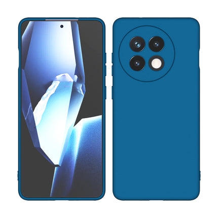 Kapa Matte Protective Lens Flexible Back Cover for OnePlus 13R | Slim Silicone with Soft Lining Shockproof Full Body Bumper Case (Blue)