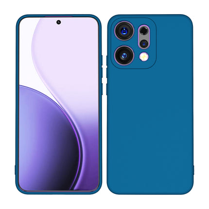 Kapa Matte Protective Lens Flexible Back Cover for Oppo Reno 14 Pro 5G | Slim Silicone with Soft Lining Shockproof Full Body Bumper Case (Blue)