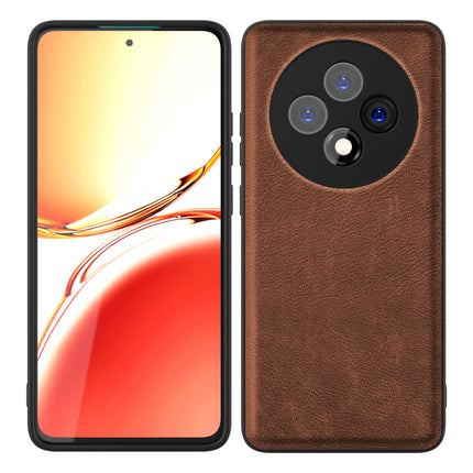 Kapa Tux Leather Back Cover for Oppo F27 (5G) | Slim Shockproof Camera Protection Bumper Case (Brown)