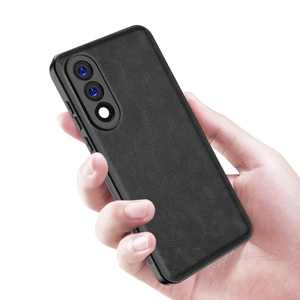 Kapa Tux Leather Back Cover for OnePlus Nord 5 | Slim Shockproof Camera Protection Bumper Case (Black)