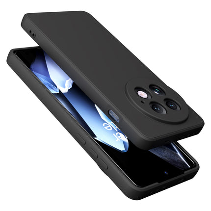 Kapa Matte Protective Lens Flexible Back Cover for OnePlus 13 | Slim Silicone with Soft Lining Shockproof Full Body Bumper Case (Black) - Mobizang
