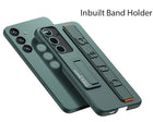 Kapa Ultra Thin Band + Stand Back Case for Samsung S25 | Slim Camera Lens Protection Cover with Kickstand (Green)