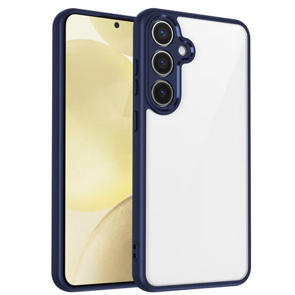 Kapa Hawkeye Clear Back Cover for Samsung Galaxy A56 | Camera Lens Protector Shockproof Slim Clear Case Cover (Blue Sides)