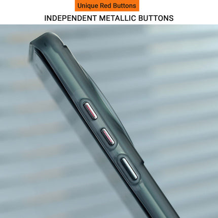 Kapa Matte Magnetic Wave Grip Back Cover for OnePlus 12 | [MagSafe Compatible] Wireless charging, Slim, Metal Buttons, Frosted Back Case (Grey)