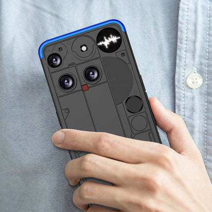 Kapa Double Dip Full 360 Protection Back Case Cover for Nothing Phone 3 5G (Blue,Black)