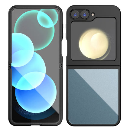 Kapa Hawkeye Clear Back Cover for Samsung Galaxy Z Flip 6 | Camera Lens Protector Shockproof Slim Clear Case Cover (Black)