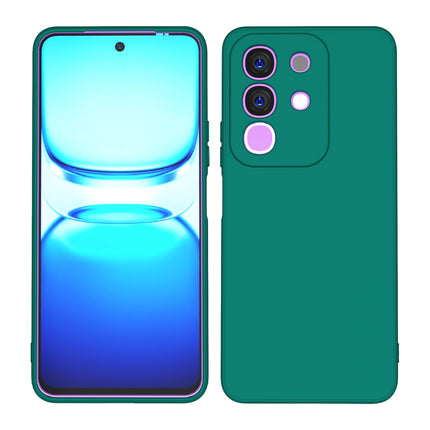 Kapa Matte Protective Lens Flexible Back Cover for Iqoo Z10x 5G / Vivo T4x 5G | Slim Silicone with Soft Lining Shockproof Full Body Bumper Case (Green)