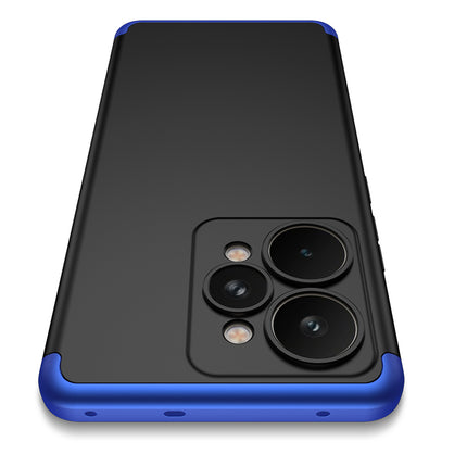 Kapa Double Dip Full 360 Protection Back Case Cover for Realme 15 Pro 5G (Blue,Black)