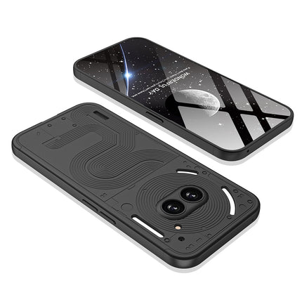 Kapa Double Dip Full 360 Protection Back Case Cover for Nothing Phone 2A (Black) - Mobizang