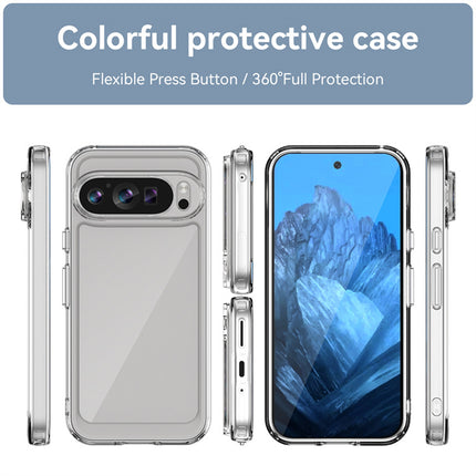 Kapa Unicorn Acrylic Clear Back Cover For Pixel 9 PRO | Slim Shockproof [Military Grade Protection] Hybrid Bumper Case (Clear Sides)